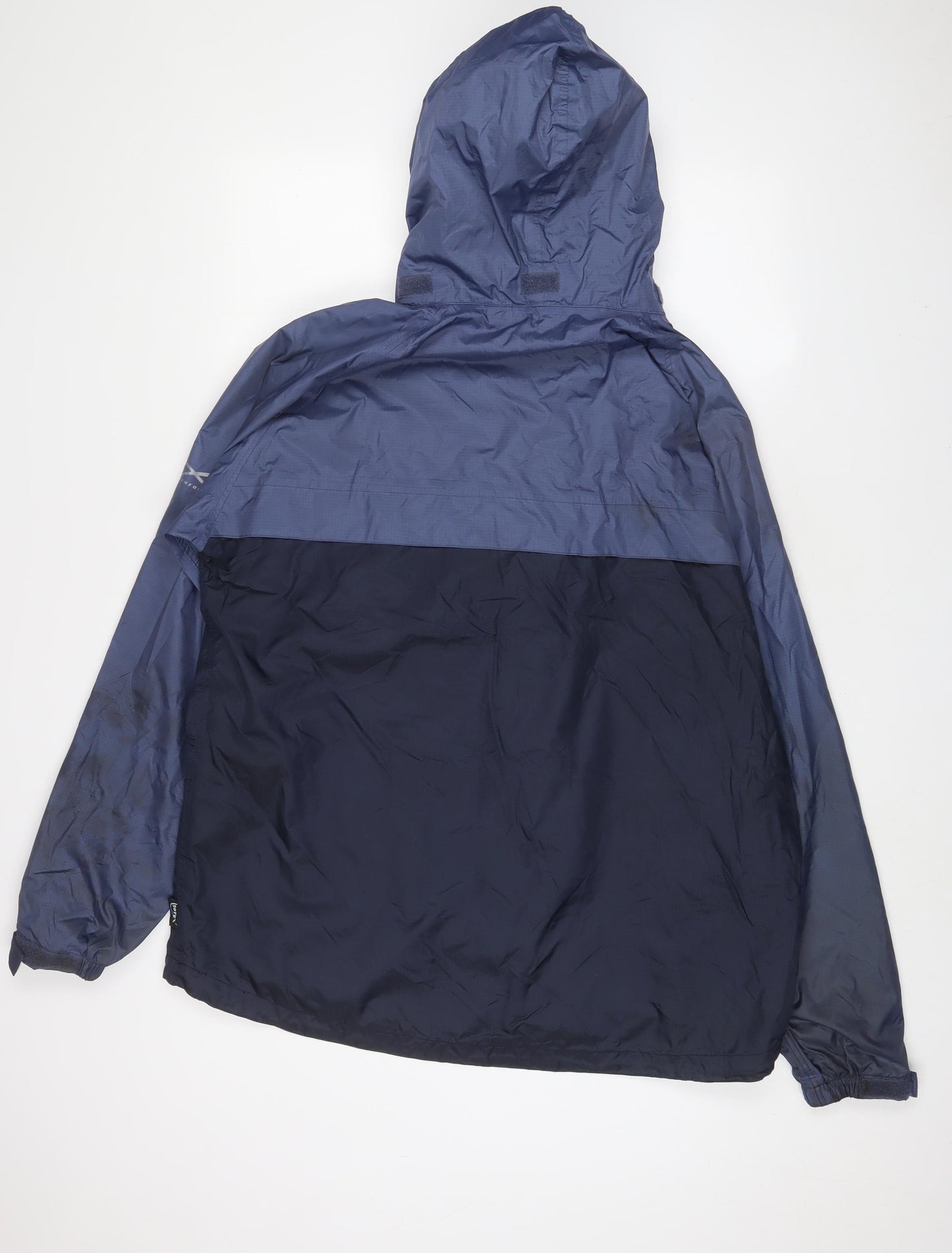 Regatta Mens Blue Rain Coat Coat Size L Zip - Logo