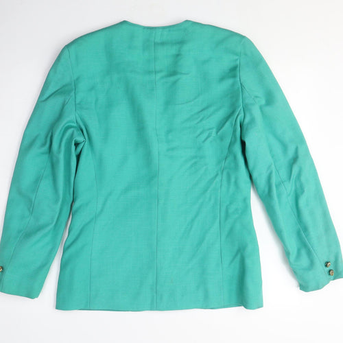 David Barry Women's Green Blazer, M, Business-Casual Style