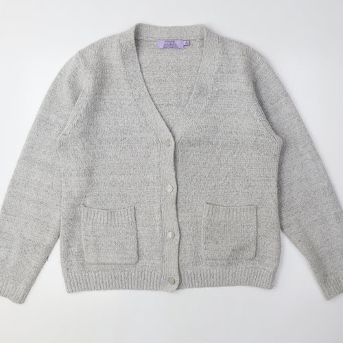 Honor Millburn Women's Grey Alpaca Wool Cardigan M