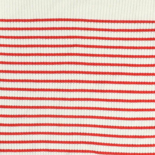 Gap Women's Ivory Striped Pullover Jumper M