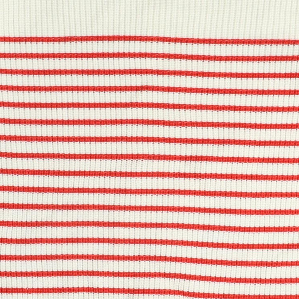 Gap Women's Ivory Striped Pullover Jumper M