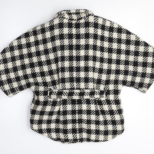 Marks and Spencer Women's Petite Check Jacket, Black/White