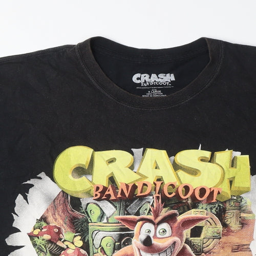 Crash Bandicoot Men's Black XL Cotton T-Shirt