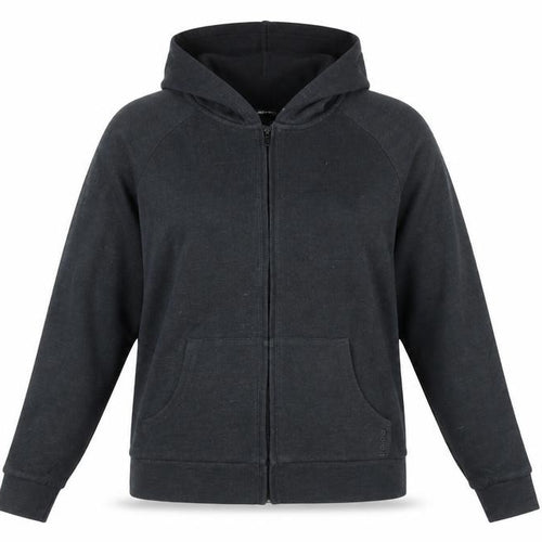 Tohian Black Full Zip Hoodie, Medium, Unisex Casual