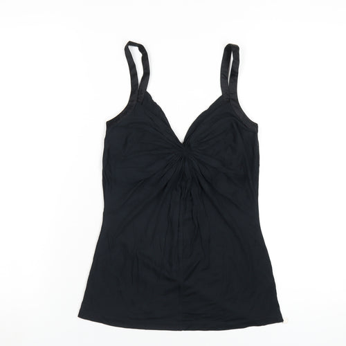 Ted Baker Womens Black Modal Camisole Tank Size 8 V-Neck