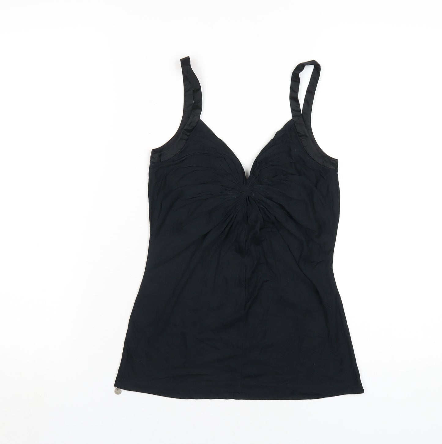 Ted Baker Womens Black Modal Camisole Tank Size 8 V-Neck