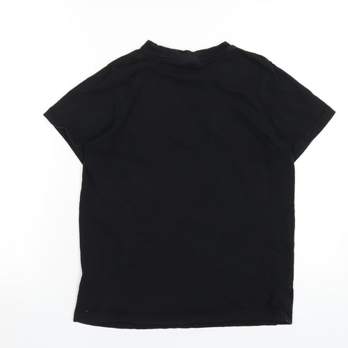 Berghaus Boys Black Cotton Basic T-Shirt Size 13 Years Round Neck Pullover