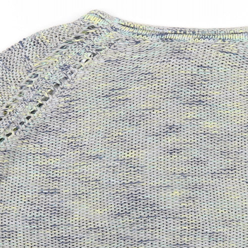 Indigo Womens Multicoloured Round Neck Acrylic Pullover Jumper Size 16