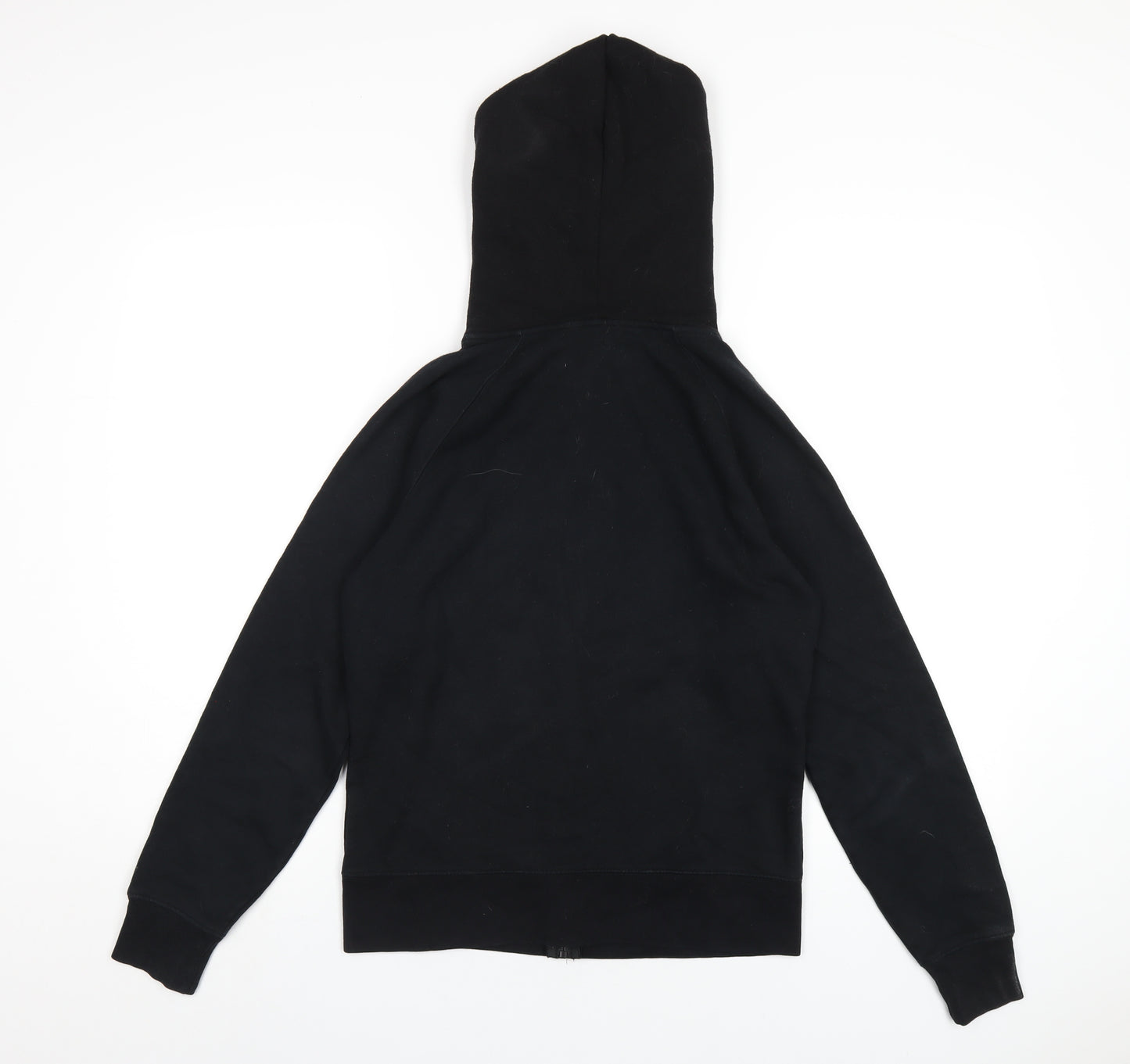 Gap Womens Black Cotton Full Zip Hoodie Size S Zip - Embroidered Logo