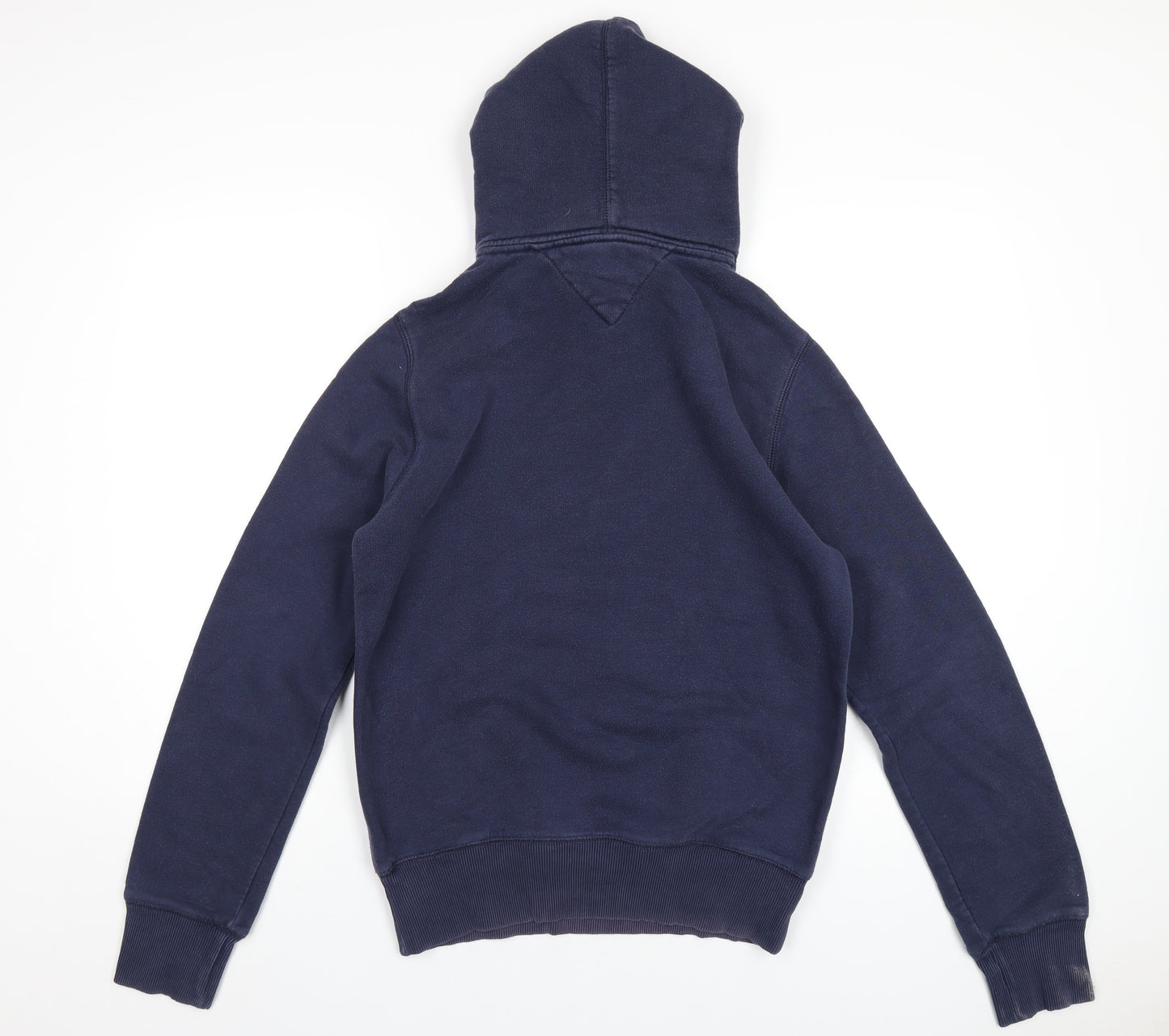 Tommy Hilfiger Mens Blue Cotton Pullover Hoodie Size S