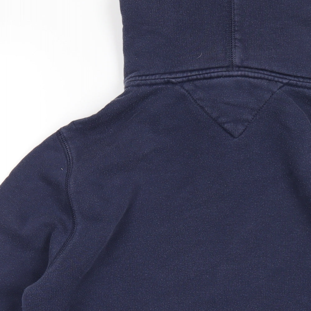 Tommy Hilfiger Mens Blue Cotton Pullover Hoodie Size S