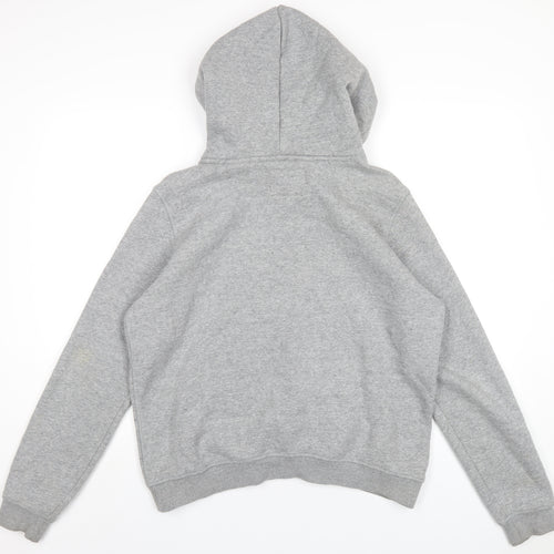 Jack Wills Womens Grey Cotton Pullover Hoodie Size 14 Pullover