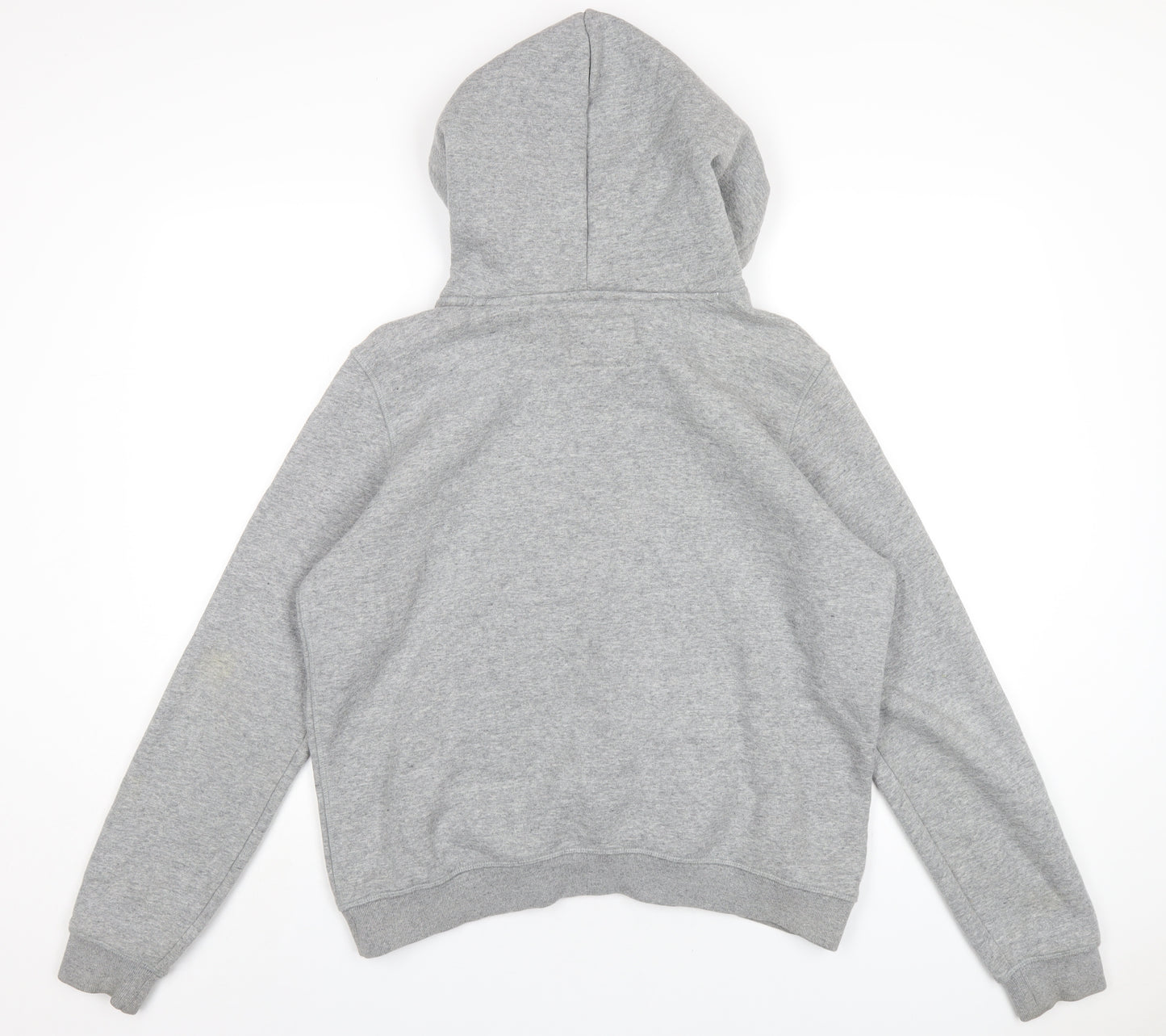 Jack Wills Womens Grey Cotton Pullover Hoodie Size 14 Pullover