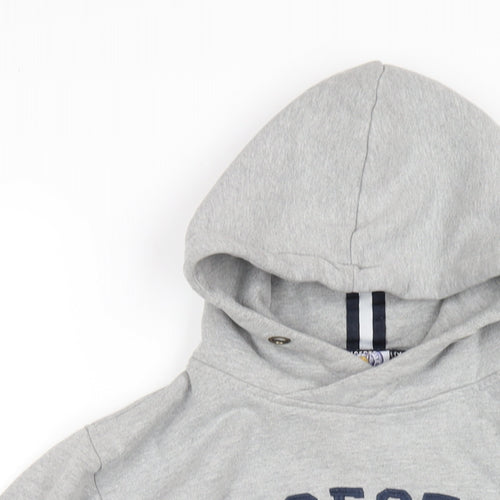 Leicester City F.C Boys Grey Cotton Pullover Hoodie Size 13-14 Years Pullover - Leicester City