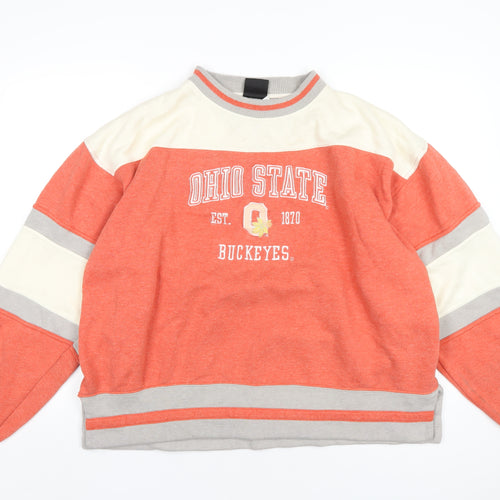 Pro-player Mens Orange Cotton Pullover Sweatshirt Size XL - Ohio State Buckeyes