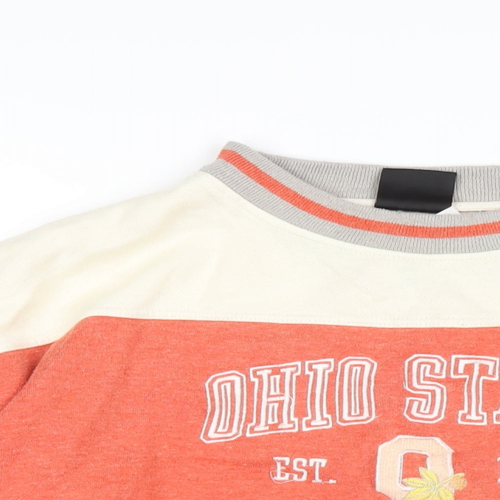 Pro-player Mens Orange Cotton Pullover Sweatshirt Size XL - Ohio State Buckeyes