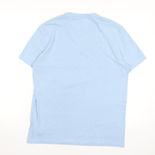 Gap Womens Blue Cotton Basic T-Shirt Size M Round Neck - Snoopy