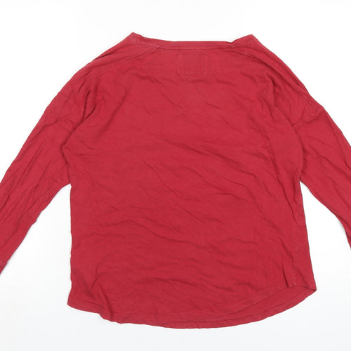 Paddington Womens Red Cotton Basic T-Shirt Size 12 Round Neck - Paddington Bear