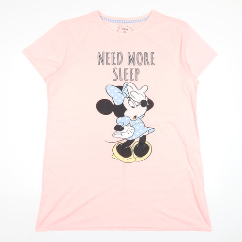 Disney Womens Pink Solid Polyester Top Dress Size 18 - Minnie Mouse