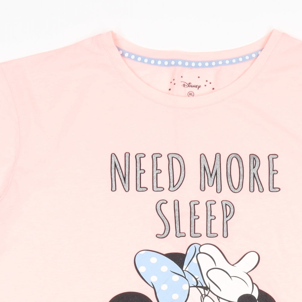 Disney Womens Pink Solid Polyester Top Dress Size 18 - Minnie Mouse