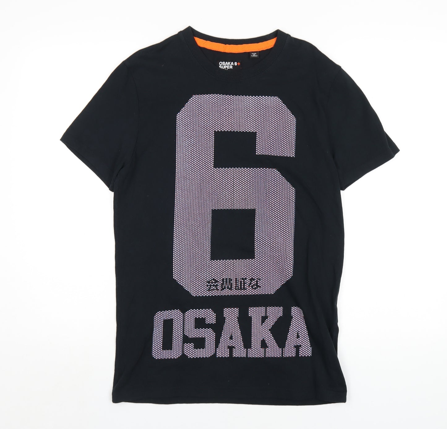 Superdry Mens Black Cotton T-Shirt Size S Round Neck - Osaka