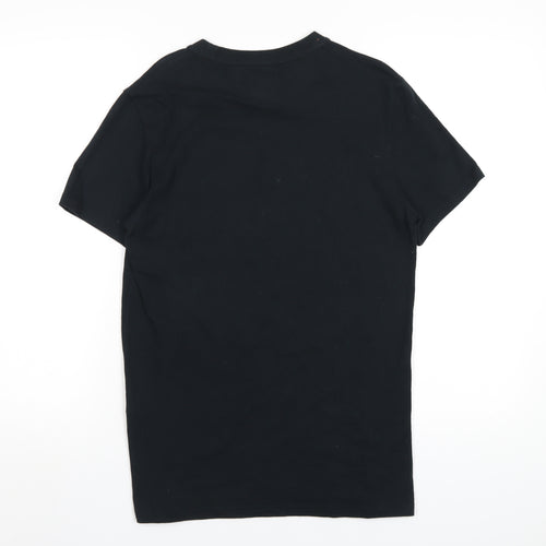 Superdry Mens Black Cotton T-Shirt Size S Round Neck - Osaka