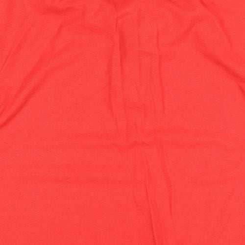 Slazenger Mens Red Polyester Polo Size XL Collared Button