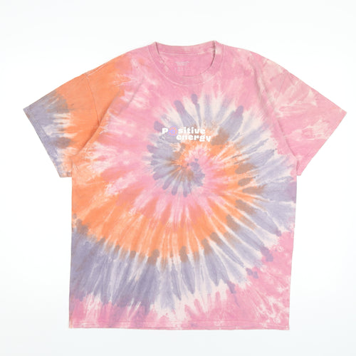 Urban Outfitters Womens Multicoloured Cotton Basic T-Shirt Size S Round Neck - Positive Energy Tie Dye