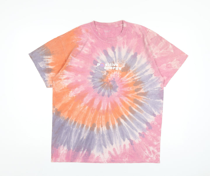 Urban Outfitters Womens Multicoloured Cotton Basic T-Shirt Size S Round Neck - Positive Energy Tie Dye