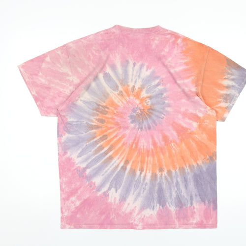 Urban Outfitters Womens Multicoloured Cotton Basic T-Shirt Size S Round Neck - Positive Energy Tie Dye
