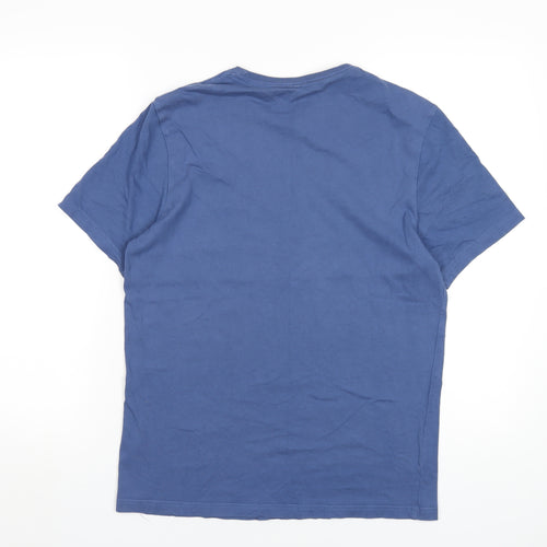 Jack Wills Mens Blue Cotton T-Shirt Size M Round Neck