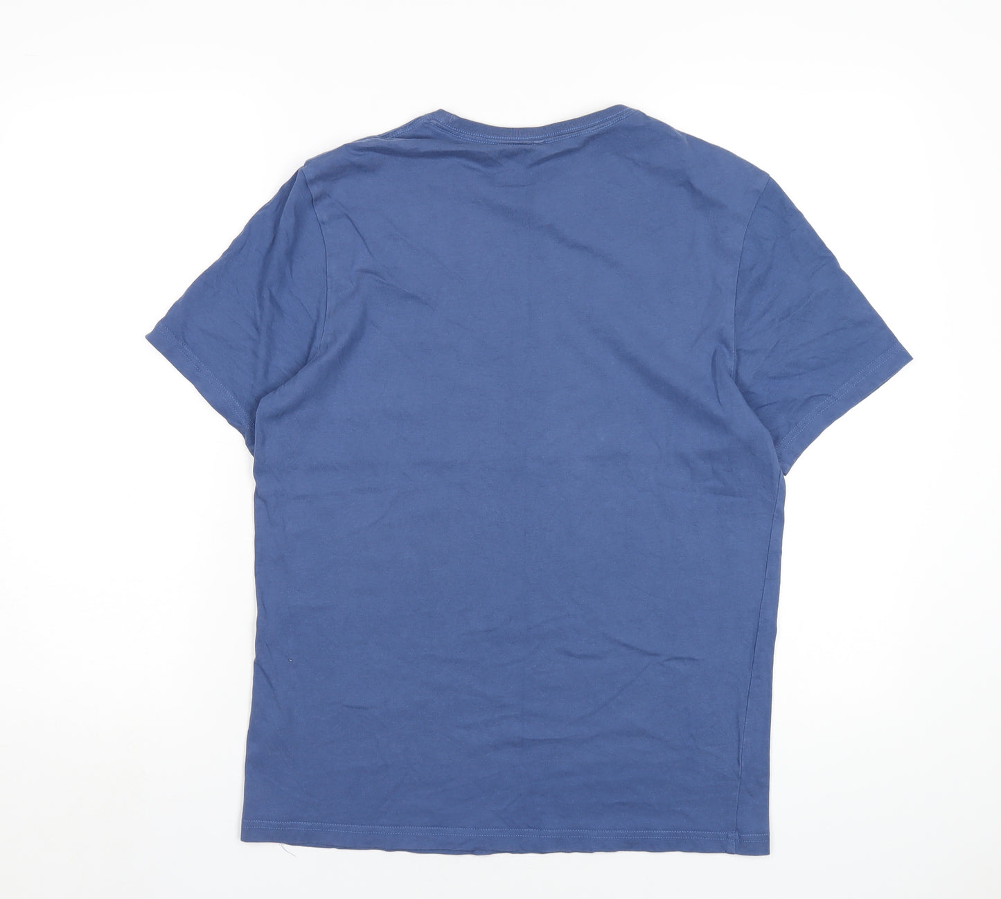 Jack Wills Mens Blue Cotton T-Shirt Size M Round Neck