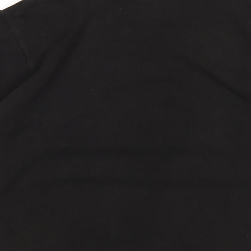 Gap Mens Black Cotton T-Shirt Size S Round Neck