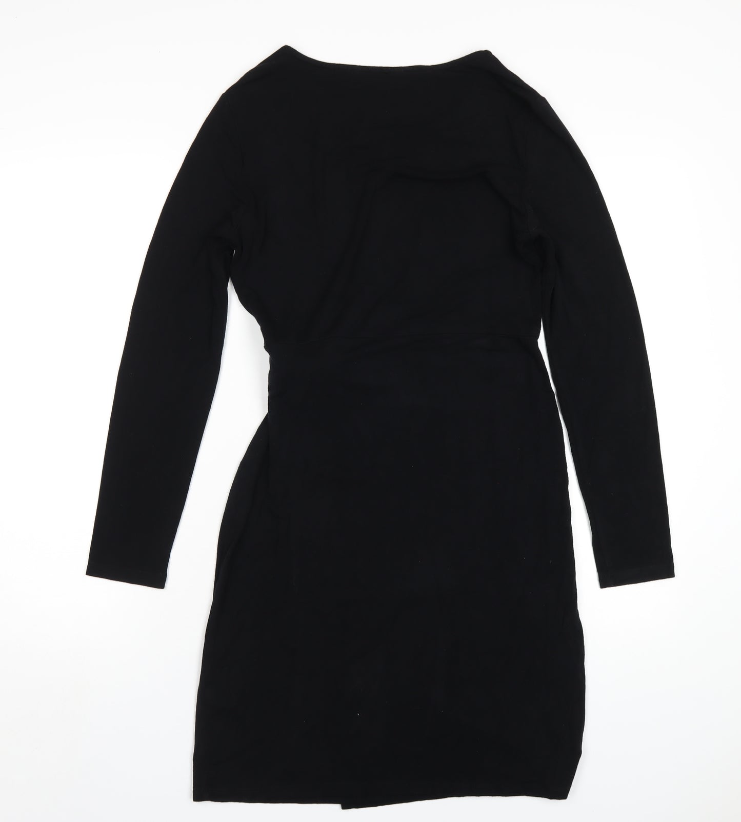 Great Plains Womens Black Viscose A-Line Size S Round Neck Pullover