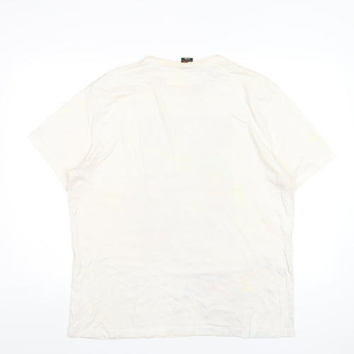 Marvel Mens Ivory Cotton T-Shirt Size XL Round Neck - Avengers