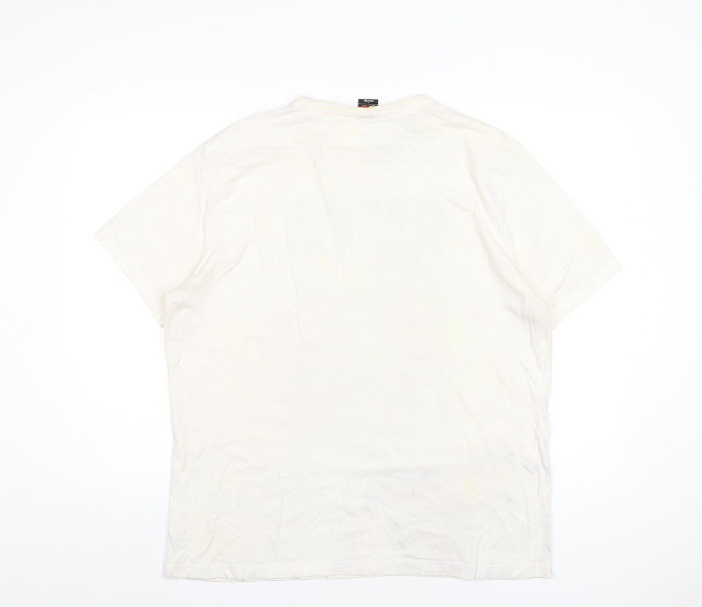 Marvel Mens Ivory Cotton T-Shirt Size XL Round Neck - Avengers