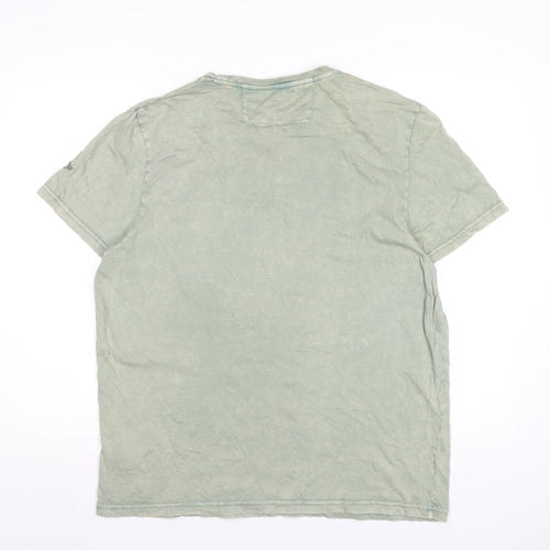 Morley Mens Green Cotton T-Shirt Size XL Round Neck - Nebraska Motorcycle Club
