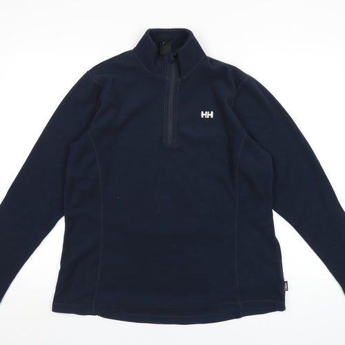 Helly Hansen Womens Blue Polyester Pullover Sweatshirt Size XL Zip