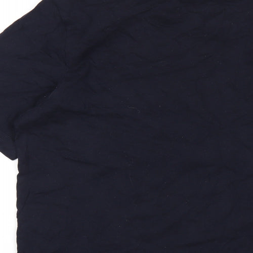 adidas Mens Blue Cotton T-Shirt Size M Round Neck