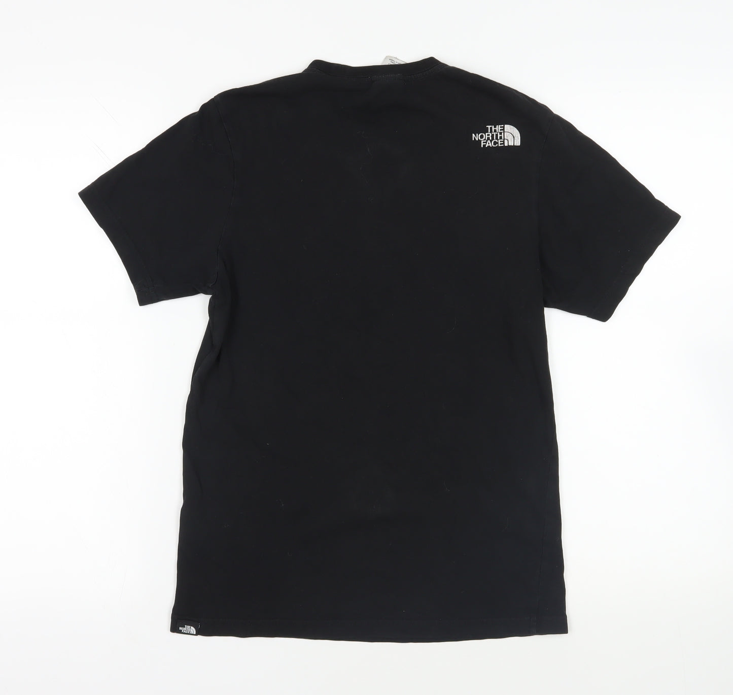 The North Face Womens Black Cotton Basic T-Shirt Size XS Crew Neck - Logo