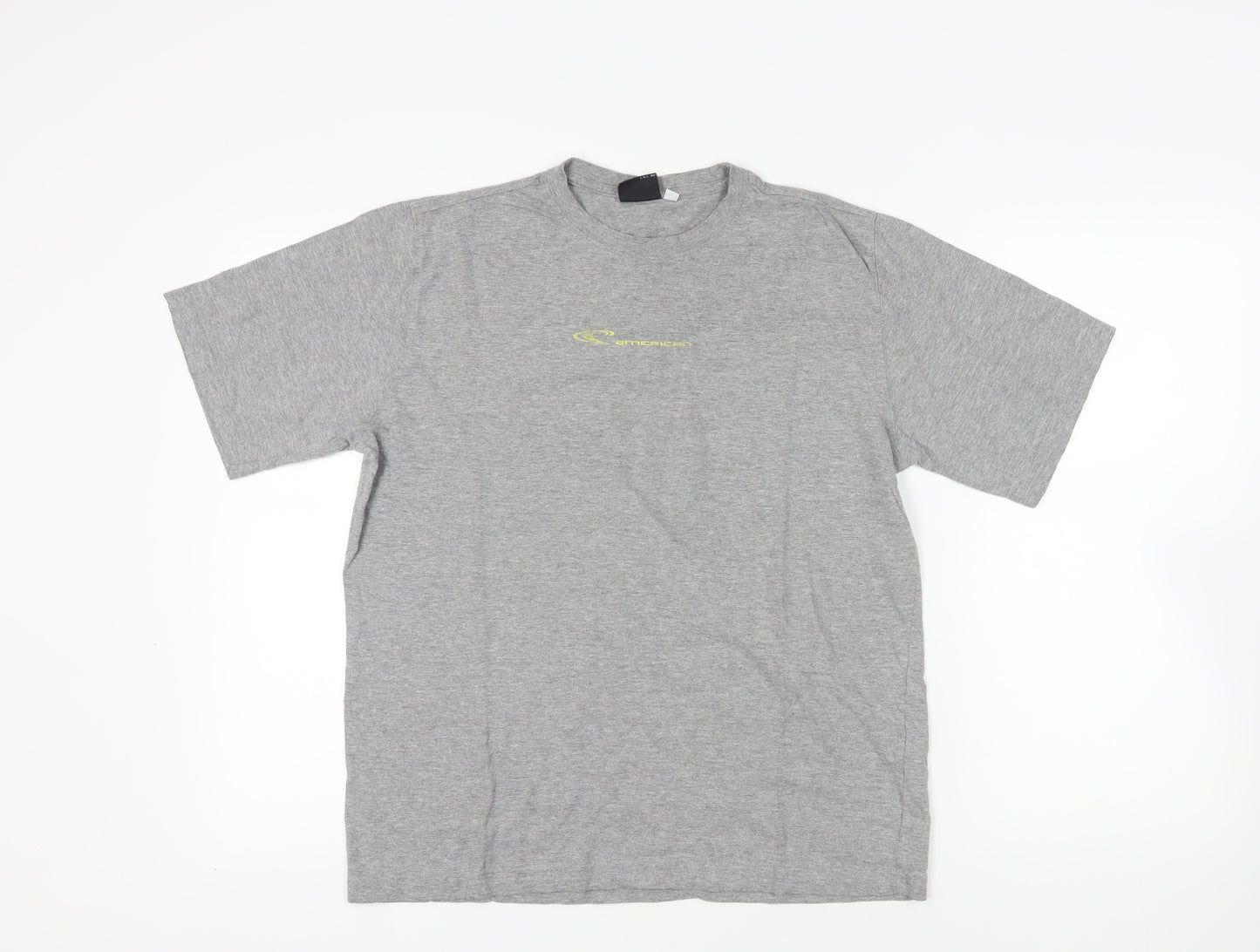 O'Neill Mens Grey Cotton T-Shirt Size M Crew Neck - Logo