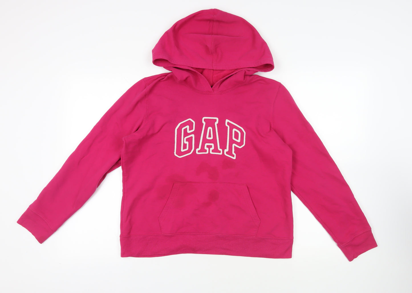 Gap Womens Pink Cotton Pullover Hoodie Size L Pullover - Logo