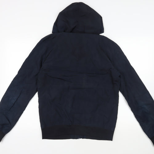 Antony Morato Mens Blue Windbreaker Jacket Size M Zip - Hooded Lightweight