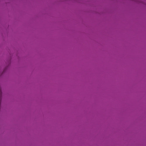 Nike Womens Purple Cotton Basic T-Shirt Size XS Crew Neck - Logo