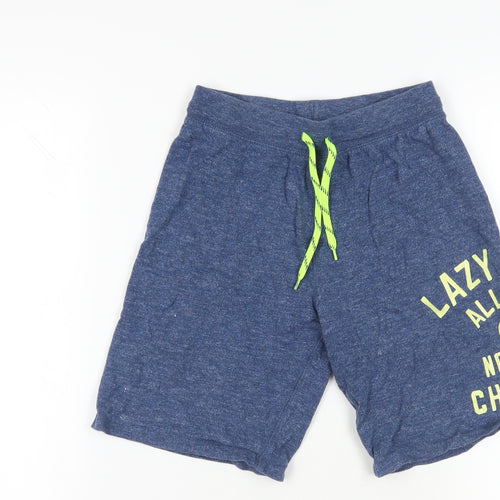 Gap Boys Blue Cotton Sweat Shorts Size 12 Years Regular Drawstring - Lazy Days