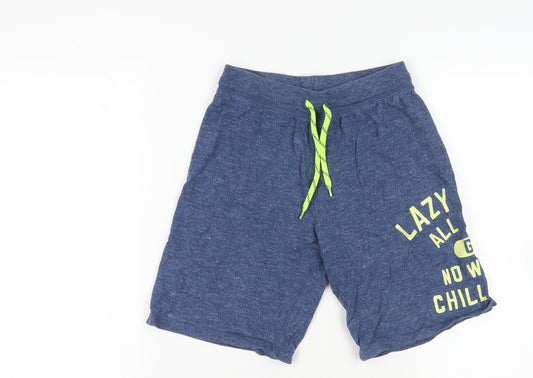 Gap Boys Blue Cotton Sweat Shorts Size 12 Years Regular Drawstring - Lazy Days