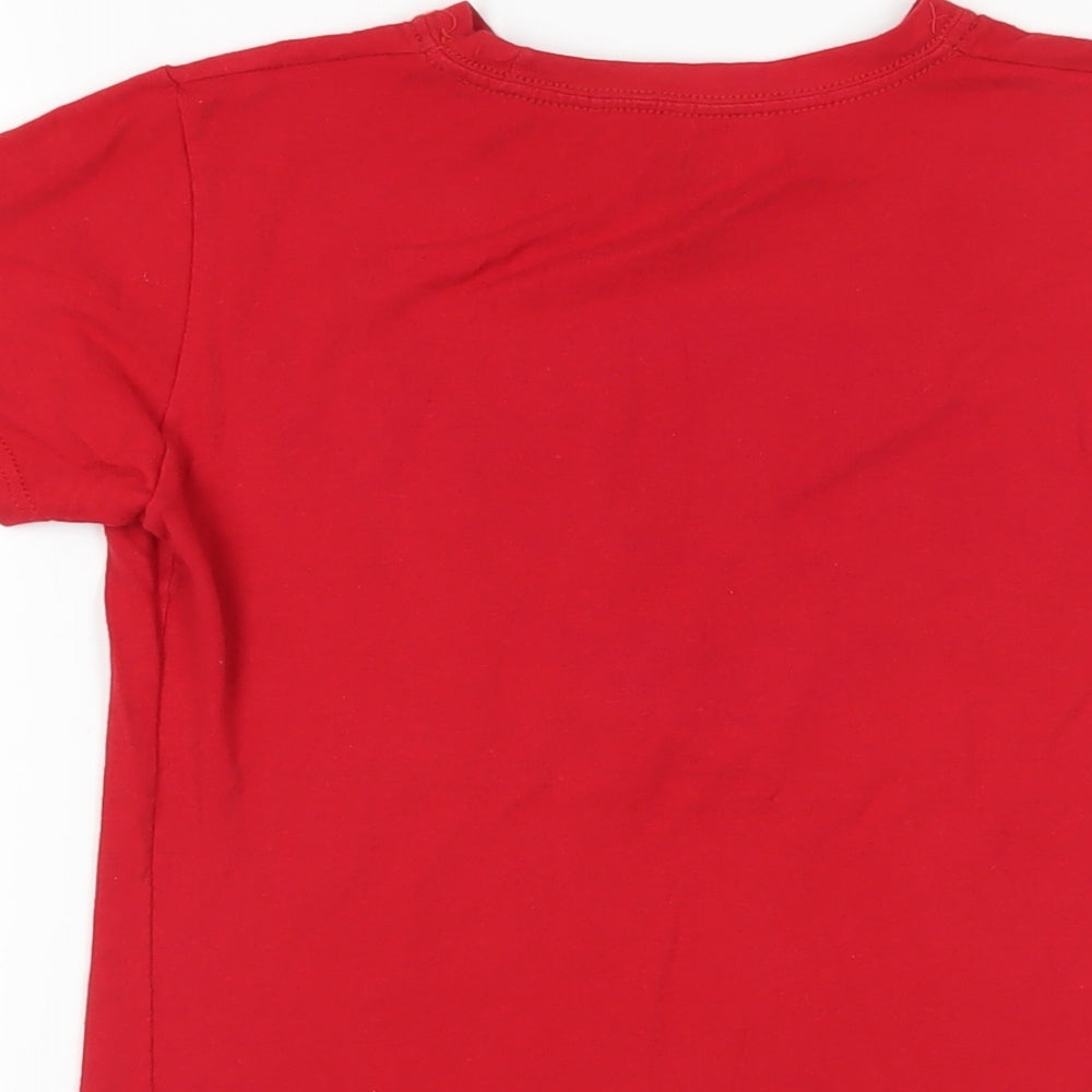 The Big Bang Theory Womens Red Cotton Basic T-Shirt Size S Crew Neck - Bazinga