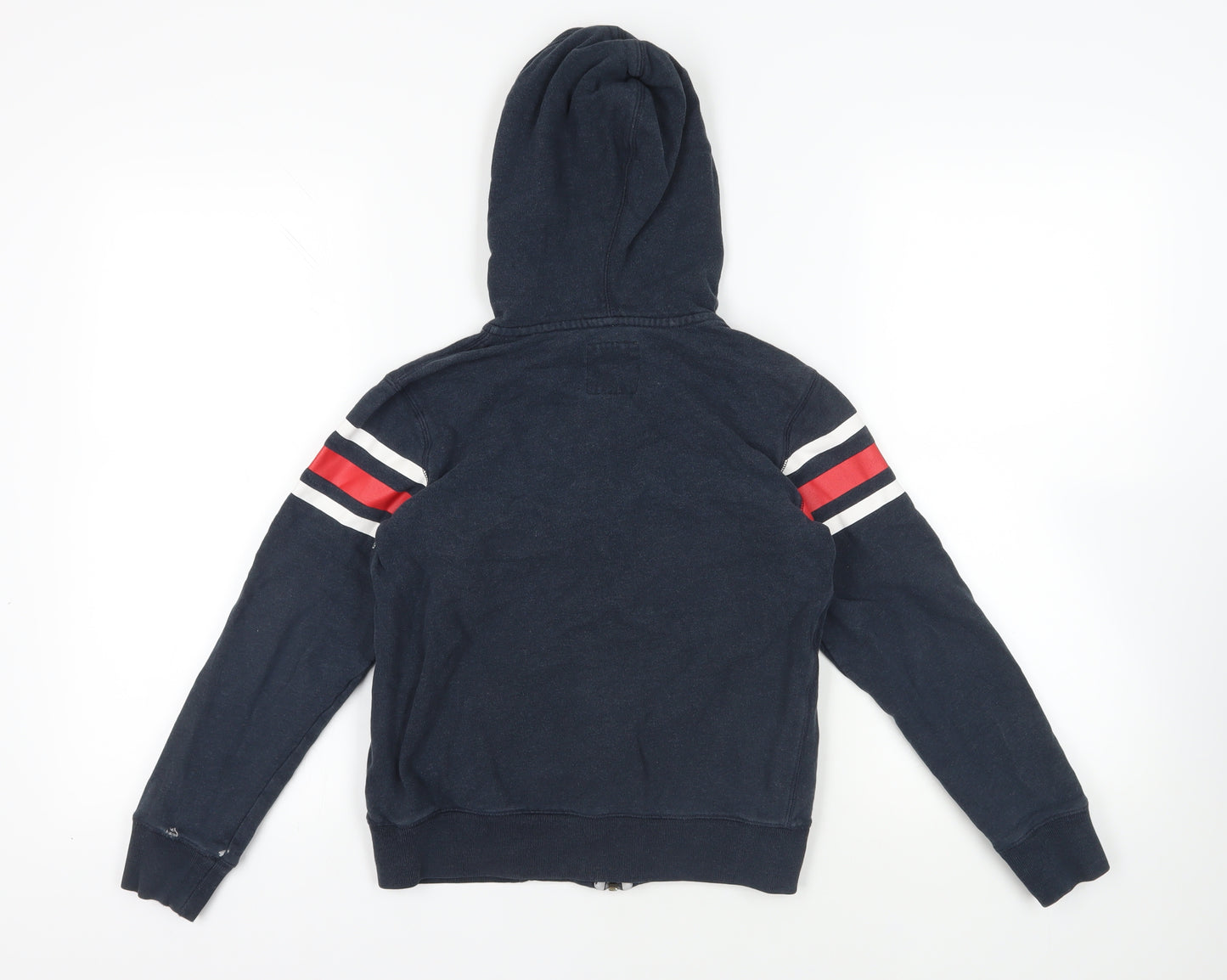 Levi's Boys Blue Cotton Full Zip Hoodie Size 12 Years Zip - Logo Pockets