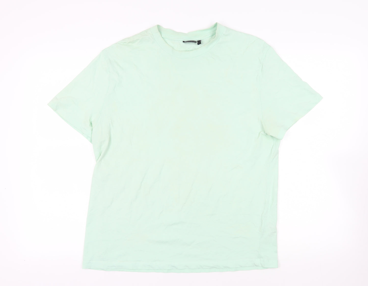 ASOS Mens Green Cotton T-Shirt Size M Crew Neck