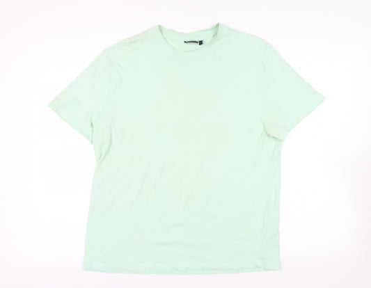 ASOS Mens Green Cotton T-Shirt Size M Crew Neck